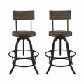 East End Imports Procure Dining Set- Brown, 2PK EEI-1605-BRN-SET